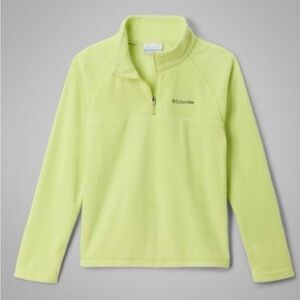 Columbia Neon Lime Half-Zip Fleece Pullover